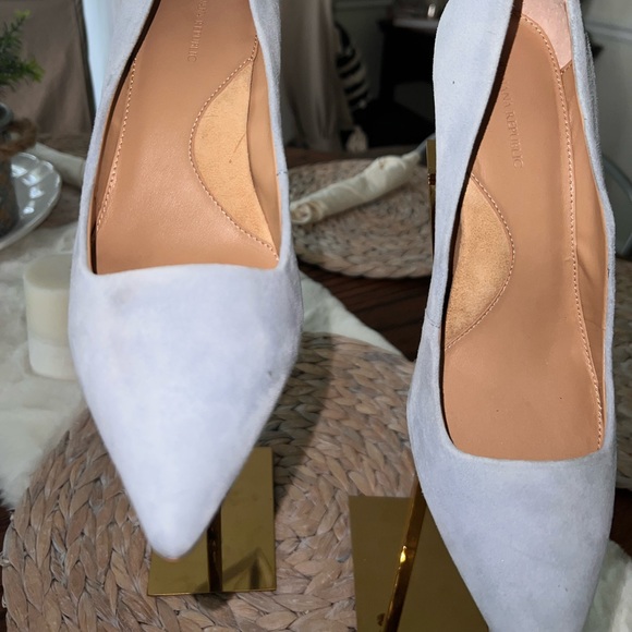 Pointy Toe Suede Pump Banana Republic Baby Blue - Picture 10 of 10